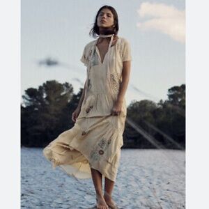 ZARA NWT LIMIted EDITION EMBROIDERY DRESS